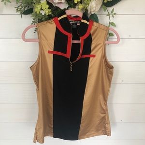 Jamie Sadock sleeveless golf top